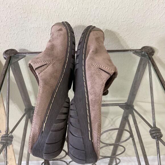 Natural Soul by Naturalizer Comfort Mules Size 7.5 M Women’s Brown Suede Slip On - Picture 10 of 11